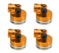 Keenso Poste de Cuerpo Magnético RC, Soporte de Aleación de Aluminio para Vehículo de Control Remoto 1/8 1/10, Fácil Instalación para Automóviles SCX10 (Orange)