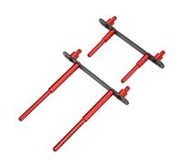 Keenso Poste de Montaje de Carcasa RC, Postes de Montaje de Cuerpo de Fibra de Carbono de Aleación de Aluminio, Kit Delantero Trasero para Axial SCX10 90046 90047 1 10 RC Car Crawler con Hebillas R
