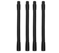 Keenso Práctica Manguera de Lámpara de Cuello de Cisne, Accesorios de Iluminación para Lámpara de Escritorio de Calibre de 10mm de Aluminio para Proteger el Cable Interno, 4 Uds. (15cm)