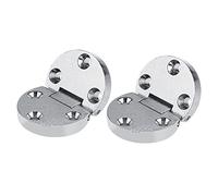 Keenso Prácticas Bisagras de Mesa Plegables de Aleación de Zinc Autoportantes, Paquete de 2, Herrajes Ovalados para Muebles del Hogar, Fuerte Resistencia y Larga Durabilidad, Adecuadas para Mesa