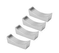 Keenso Práctico juego de 4 cucharas de acero inoxidable con forma de barco para el hogar, restaurante, cumpleaños, boda, fiesta