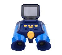 Keenso Prismáticos Digitales para Niños con Zoom 10x y Pantalla de 2.4 | ABS Construction, Batería Incorporada de 2000mAh, Soporta Tarjeta de Memoria de 128G, Juegos Educativos, Cordón Incluido