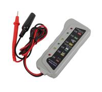 Keenso Probador de Batería Probador de Batería de Automóvil de Plástico Pantalla LED Analógica de 2 a 14,8 V Protección de Polaridad Inversa para Automóviles de 12 V Motocicletas Campistas
