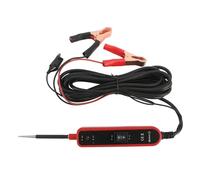 Keenso Probador de Circuitos Eléctricos para Automóviles, Sonda de Circuito de Potencia de 6 A 24 V con Protección contra Cortocircuitos y Corriente de Interrupción de 7 A, para (rojo)