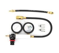 Keenso Probador de Compresión del Motor, Probador de Fuga de Cilindro Kit de Detector de Fugas de Fugas de Medidor de Doble Presión 0-7BAR/0-100PSI