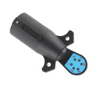 Keenso Probador de Enchufe de Remolque de 12 V, Probador de Enchufe de Remolque ABS de 7 Pines con Indicadores LED, Verificación de Circuito de Cableado para SUV, Camiones, Barcos, Remolques,