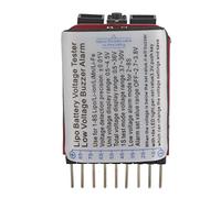 Keenso Probador de Voltaje Lipo Comprobador de Voltaje de Batería Lipo de Plástico 3 Piezas 1S a 8S 3,7 V a 30 V Pantalla LED Zumbador de bajo para Pilotos RC Drone Coche Barco Monitor de Batería