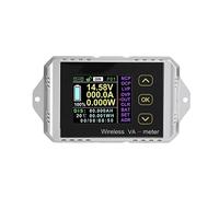 Keenso Probador de Voltímetro Inalámbrico del Medidor de Alimentación de Amperímetro de CC con Pantalla LCD TFT para Monitorear la Capacidad de la Batería (IVA-4300)