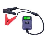 Keenso Probador digital de batería LCD, analizador de voltaje/CCA, perfecto para pruebas de baterías de coche, material ABS (PURPLE)