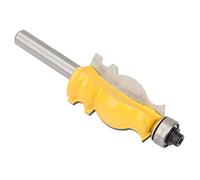 Keenso Procesamiento de Eje Amarillo de 8 Mm Fishtail -Handrough -Router Bit para Prevención de Aserrín