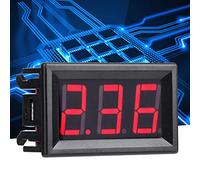 Keenso Processed Digital DC Electricidad Panel de Publicidad 0-10A Amperímetro para la Electrónica y Monitoreo de Energía Verde (Fuente retroiluminado rojo)