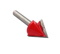 Keenso Professional 6x22mm V Grooving Router Cutter de 6 Mm Slastago, Vida útil Larga, Grabados en Madera Limpia, Ideales para Usar Carpinteros y Ventiladores