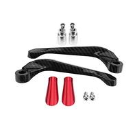 Keenso Protector de embrague de freno de 1 par de motocicleta, 7/8 "22 mm Palancas de embrague de freno de motocicleta de fibra de carbono Protector de manillar (rojo)