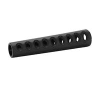 Keenso Protector de manguera con regulador de respiración de PVC, 94 mm de longitud, 12,6 mm de diámetro, diseño de ventilación autodrenante para proteger el equipo de buceadores (negro)
