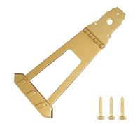 Keenso Puente de Guitarra Cordal de Acero de Aleación de Zinc Puente de Guitarra Archtop para Guitarras Eléctricas Semihuecas con Tornillos de Montaje Suspensión de Resonancia Mejorada para (GOLD)