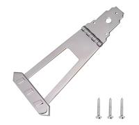 Keenso Puente de Guitarra Cordal de Acero de Aleación de Zinc Puente de Guitarra Archtop para Guitarras Eléctricas Semihuecas con Tornillos de Montaje Suspensión de Resonancia Mejorada para (SILVER)