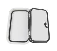 Keenso Puerta de Equipaje para Vehículos Recreativos, Marco de Aleación de Aluminio de 500 X 300 Mm con Panel Sándwich ASA, Protección y Sello Impermeable, Apertura de 0 a 180 Grados,