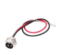 Keenso Puerto de Carga de Scooter eléctrico, 6 Piezas Conector de Puerto de Carga de Scooter de Coche eléctrico Agujero de Carga de Cabeza de aviación de 3 Pines