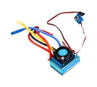 Keenso RC Brushless ESC Plastic 80A Controlador Electrónico de Velocidad sin Escobillas con Enchufe T y Conector Banana de 4,0 Mm 2 a 3S para RC Car Boat Racing Piezas de Mejora