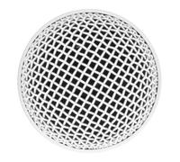 Keenso Reemplazo de Cabezal de Rejilla de Micrófono de Malla de Acero con Parabrisas para BETA58A PGX24 SLX4, Protector de Micrófono de 2,17 Pulgadas para Músicos y Vocalistas (WHITE)