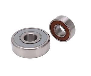 Keenso Reemplazo de Rodamientos de Bolas del Alternador, Paquete de 2 de Metal de Alta Resistencia Estándar OE, con Rodamiento Pequeño de 15x35x13 Mm y Rodamiento Grande de 17x52x