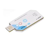 Keenso Registro de Datos para la Humedad de la Temperatura de USB: Informe PDF Más Conveniente y Rápido para Almacenamiento y Logística 32000 Puntos de Datos