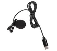 Keenso Registro de Karaoke, Micrófono de Collar Lavalier Tipo C para Lecciones Web Versátiles, 1 Paquete