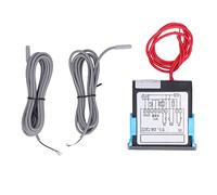 Keenso Regulador de temperatura digital, termostato de refrigeración y descongelación resistente al agua, rendimiento estable para el almacenamiento de congeladores, carcasa ABS de alta resistencia