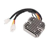 Keenso Regulador de Voltaje de Motocicleta de 12 V, Reemplazo de Rectificador de Aleación de Aluminio para GT 380 550 750 TS 400, con Voltaje Estable y e Encendido Mejorada