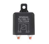 Keenso - Relé de carga para coche, 12 V CC, 200 Amp, interruptor de relé de carga dividido, 4 relés de terminales para camión, barco, coche, resistente, carga dividida