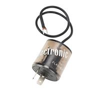 Keenso Relé Intermitente LED, Luces de Señal de Giro Electrónicas de 2 Pines, relé de Bombillas DC12V Universal para Coche y Motocicleta