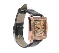 Keenso Reloj de Pulsera para Mujer Reloj con Decoracin de Diamantes de Estilo Retro (Black