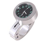 Keenso Reloj del Manillar de la Motocicleta, 7/8 "Reloj de Reloj de Montaje de Resplandor Impermeable del Manillar Impermeable de la Motocicleta de Aluminio