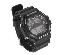Keenso Reloj Electrnico para Hombre, Correa de Goma, Reloj Deportivo Digital para Hombre, Crongrafo Impermeable WR50M para Exteriores (Negro