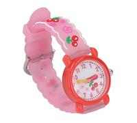 Keenso Reloj para Nia, Lindo Reloj de Dibujos Animados, Impermeable, Color Brillante, Porttil para Nios de 3 a 8 Aos para la Vida Diaria (Rojo