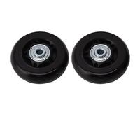 Keenso Reparación de Rodamientos de Rodillos Giratorios, Rodamientos Dobles para Equipaje, Maleta, Funcionamiento Silencioso, Ruedas de Repuesto Duraderas para Viajeros (60x2 4mm/2,4x0,9 Pulgadas)