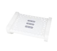 Keenso Reposapiés con mensaje de rueda, taburete compacto para el cuidado de los pies, versátil para oficina, hogar, aula (blanco)