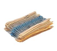 Keenso Resistencias de la Película de Metal 30 Valores 1/4W 1% Ubicación de Resistencia, 600 Piezas para Suministros de Proyectos Electrónicos