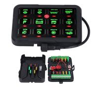 Keenso RGB 12 Panel de Interruptor Dimmal de Gang Auto con Control de Circuito RelAis Modo Múltiple para Luces Fuera de Carretera Adecuadas para Vehículos, Yates