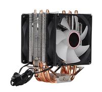 Keenso RGB CPU Cooler Direct Silence Computer Ventiladores de Refrigeración 90 Mm, Plug and Play, Disfrute de una Operación Tranquila para los Entusiastas de los Juegos ABS Metal (#2)