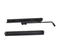 Keenso Riel Deslizante para Asiento, 2 Rieles Deslizantes de Acero Laminado en Frío con Revestimiento de Pintura Negra para Asientos de Automóviles y Vehículos Recreativos, con Ajuste