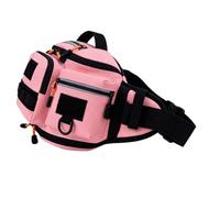 Keenso Riñonera de Pesca, Tela Oxford, Bolsa de Pesca Multifuncional con Múltiples Compartimentos, Ideal para Pescadores y Aventuras Al Aire (Pink)