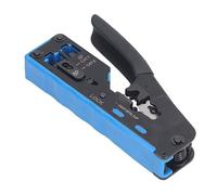 Keenso RJ45 Kit de Herramientas de Crimpatora RJ45 Compacto, Todo en un Trinco para la Conexión RJ, Adecuada para el Cable Cat5 Cat6, para la Instalación Telefónica y los Cables de Red PVC y el