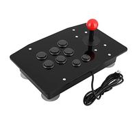Keenso Rocker Game Joystick Controlador de 8 botones para entusiastas de los juegos retro, pesaje USB negro para entretenimiento en casa