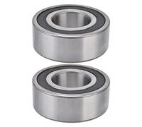 Keenso Rodamientos de Bolas de Doble Hilera de Alta Velocidad, Diseño Duradero para Suministros Industriales, para Uso Agrícola, 2 Unidades (3207-2RS)