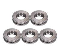 Keenso Rodamientos de bolas de presión de alto rendimiento para gancho de grúa bombas de agua verticales de acero 5 piezas 1,00 x 1,85 x 0,60 pulgadas para gato hidráulico (51205)