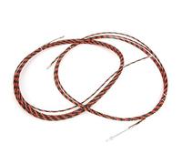 Keenso Rosherente de Alambre de Alambre de de Acero de 10 M con 2 Accesorios de Cable para la Instalación de Alimentación de Telecomunicaciones (10m (incluidos dos arneses de cable))