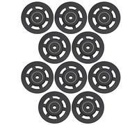 Keenso Rueda de polea de rodamiento, 10 piezas de 95 mm universal de nailon, rueda de repuesto para gimnasio y fitness