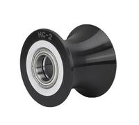 Keenso Rueda de Polea, Polea de Plástico PU de 62 Mm con Rodamientos de Metal para Equipos de Gimnasio Comerciales, Sistemas de Puertas de Garaje y Proyectos Domésticos