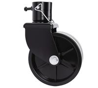 Keenso Rueda Giratoria para Gato de Remolque, Rueda Doble de Acero para Gato de Remolque, 2000 Libras, 6 Pulgadas, Diseño Giratorio, Instalación Rápida de Pasador para Uso en Caravana, Barco,
